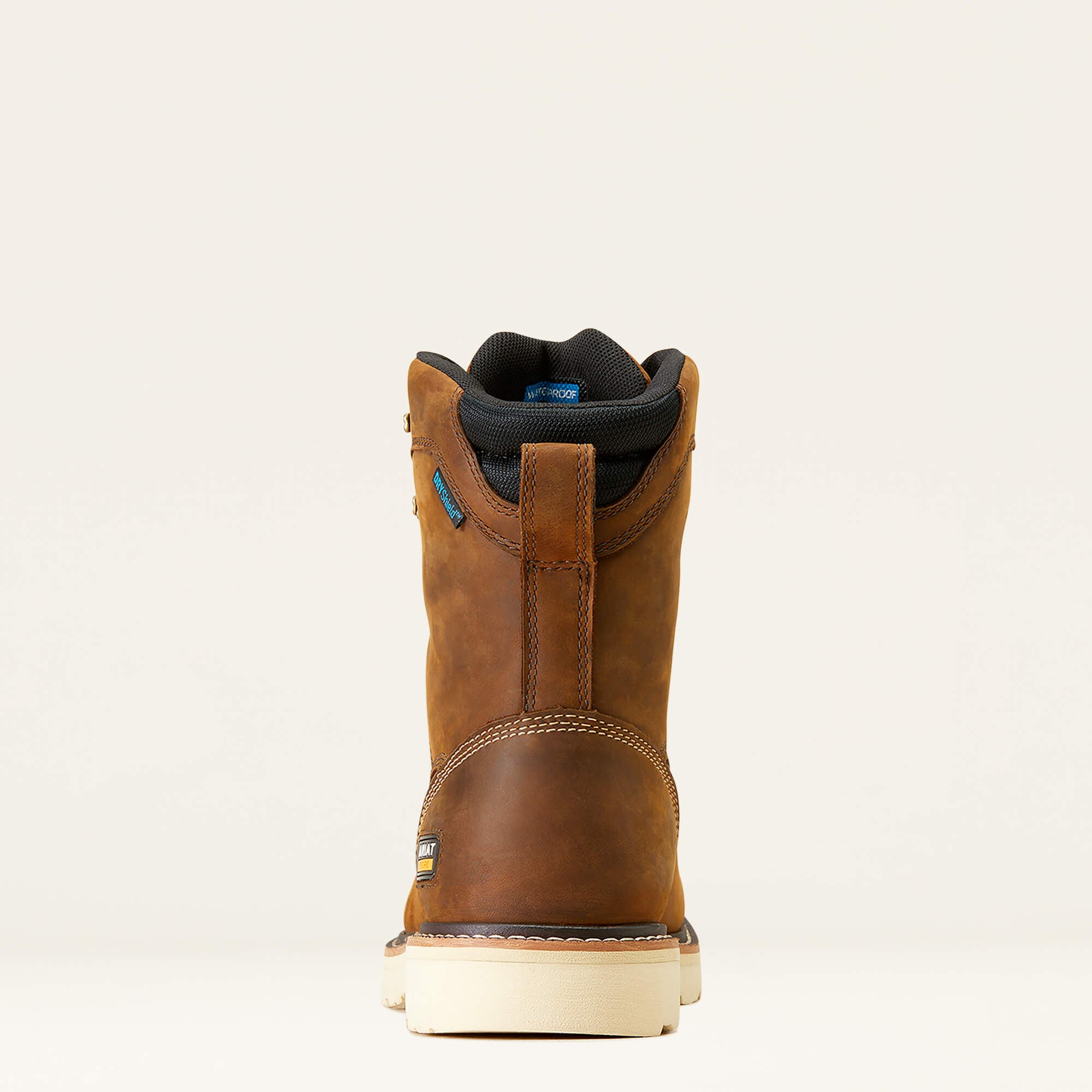 Rebar Lift 8" Waterproof Work Boot Men - DISTRESSED BROWN