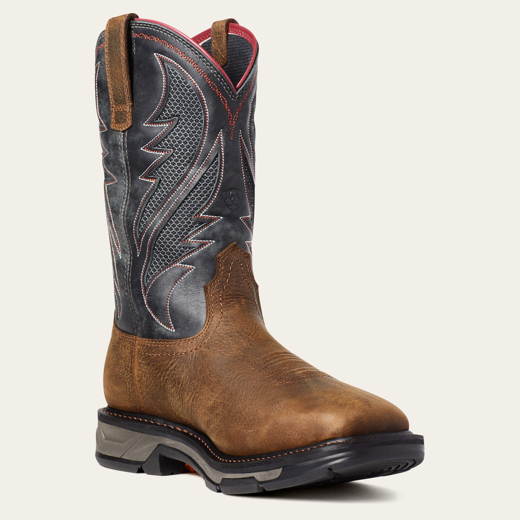 WorkHog XT VentTEK Waterproof Work Boot Men - RYE BROWN