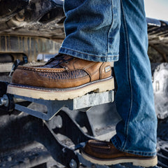 Rebar Lift Chukka Composite Toe Work Boot Men - DISTRESSED BROWN/SHARKSKIN PRINT