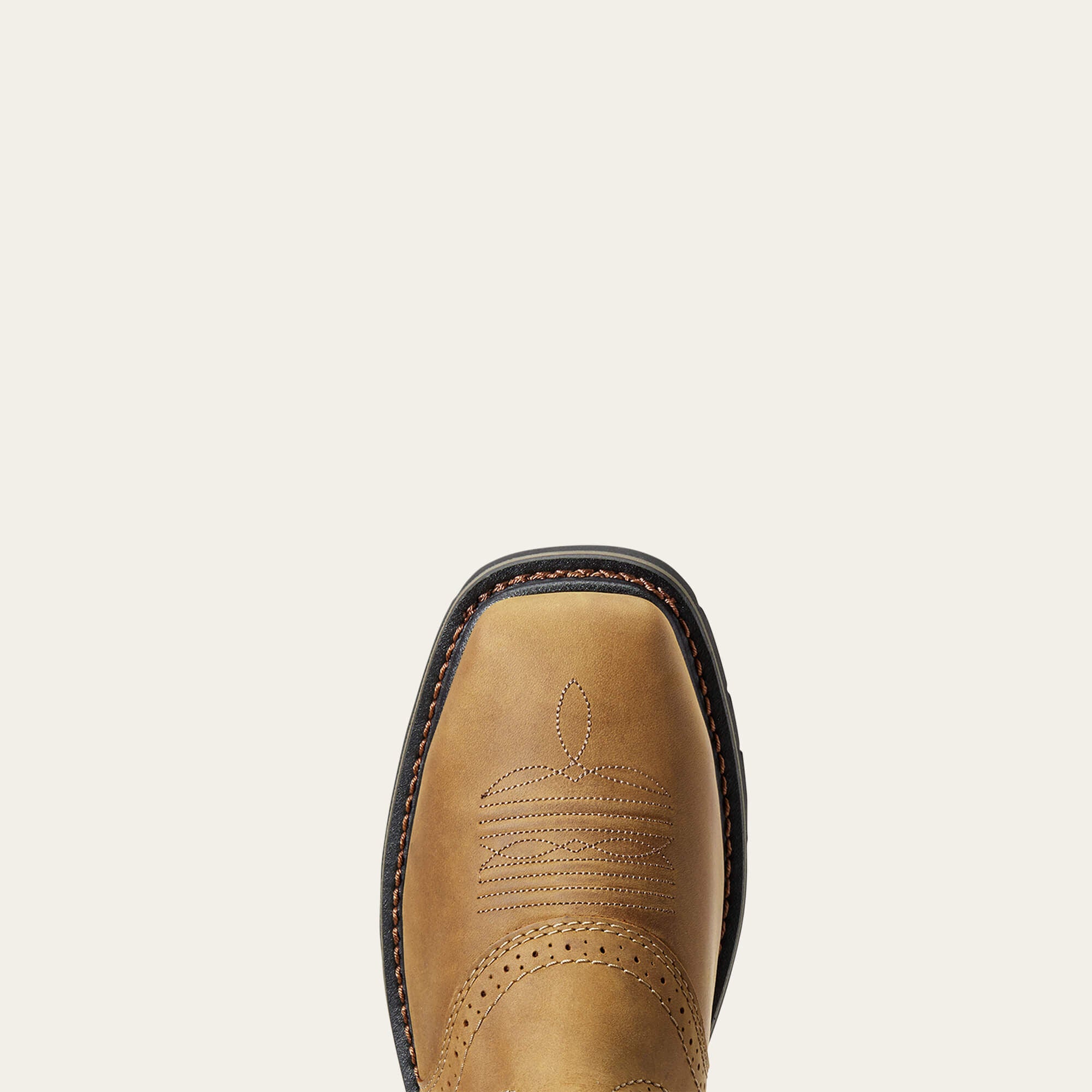 Sierra Wide Square Toe Steel Toe Work Boot Men - AGED BARK