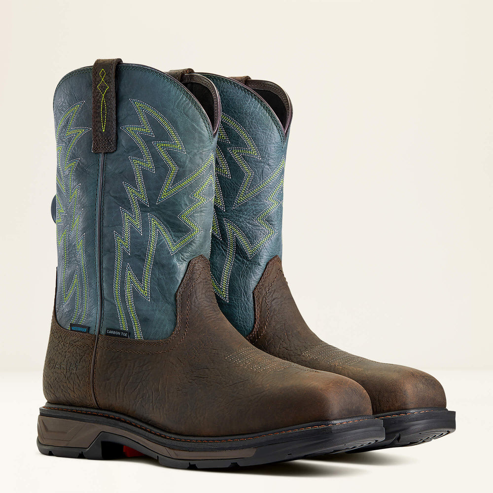 WorkHog XT BOA Waterproof Carbon Toe Work Boot Men - BRUIN BROWN