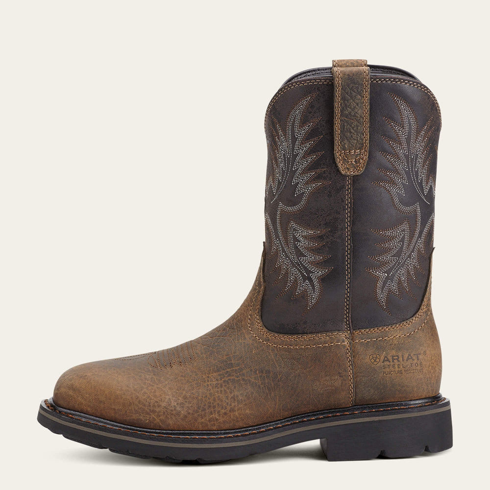 Sierra Puncture Resistant Steel Toe Work Boot Men - EARTH