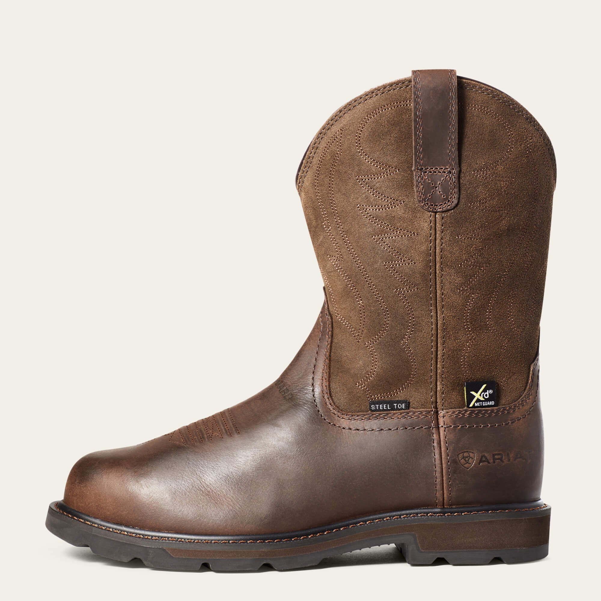 Groundbreaker MetGuard Steel Toe Work Boot Men - BROWN