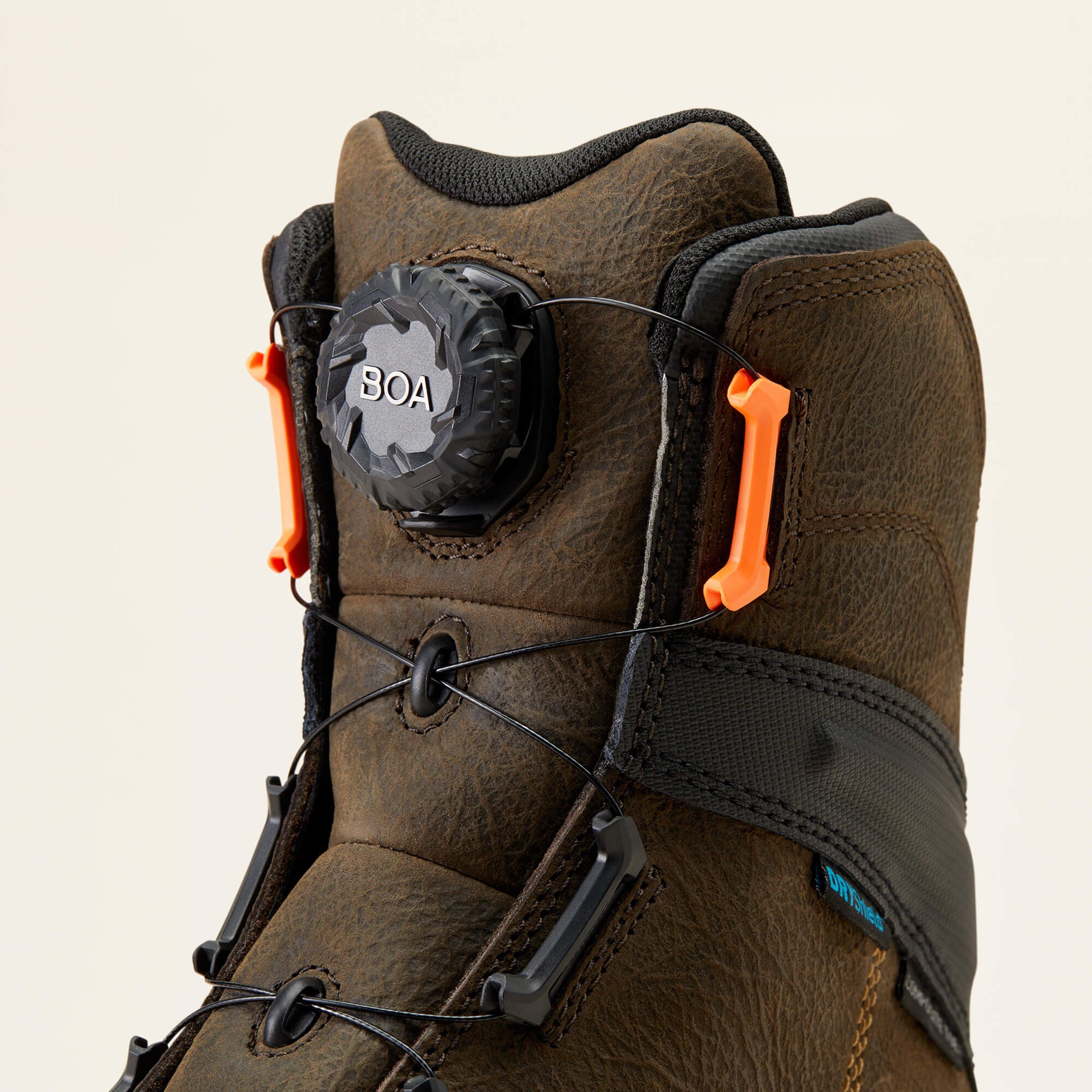 Stump Jumper 8" BOA Waterproof Composite Toe Work Boot Men - IRON COFFEE