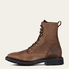 Cascade 8" Wide Square Toe Work Boot Men - ALAMO BROWN
