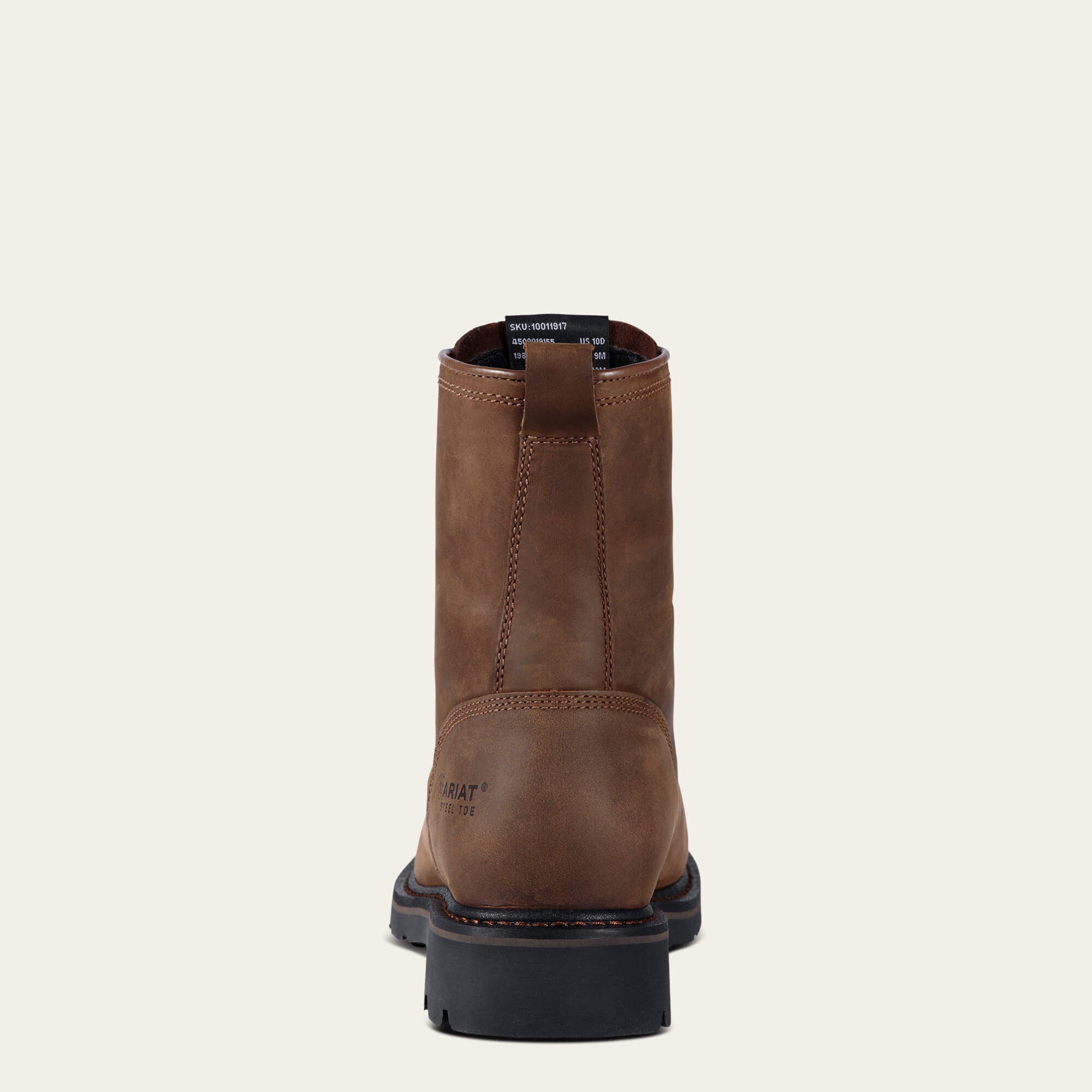 Cascade 8" Wide Square Toe Work Boot Men - ALAMO BROWN