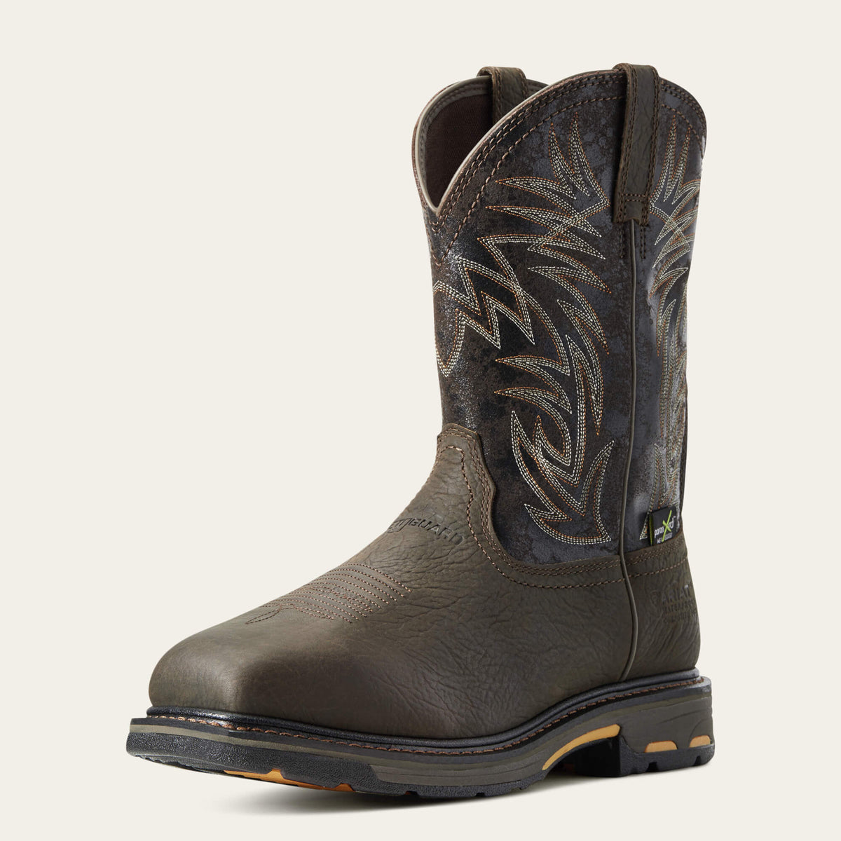 WorkHog Wide Square Toe MetGuard Waterproof Composite Toe Work Boot Men - BRUIN BROWN