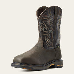 WorkHog Wide Square Toe MetGuard Waterproof Composite Toe Work Boot Men - BRUIN BROWN