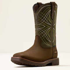 Activator Waterproof Work Boot Men - DARK BROWN/GREEN