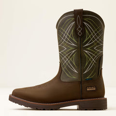 Activator Waterproof Work Boot Men - DARK BROWN/GREEN