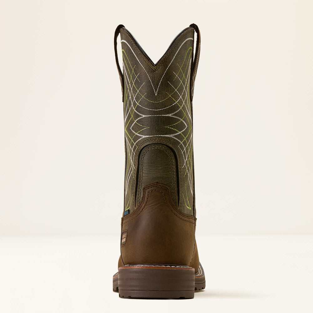 Activator Waterproof Work Boot Men - DARK BROWN/GREEN