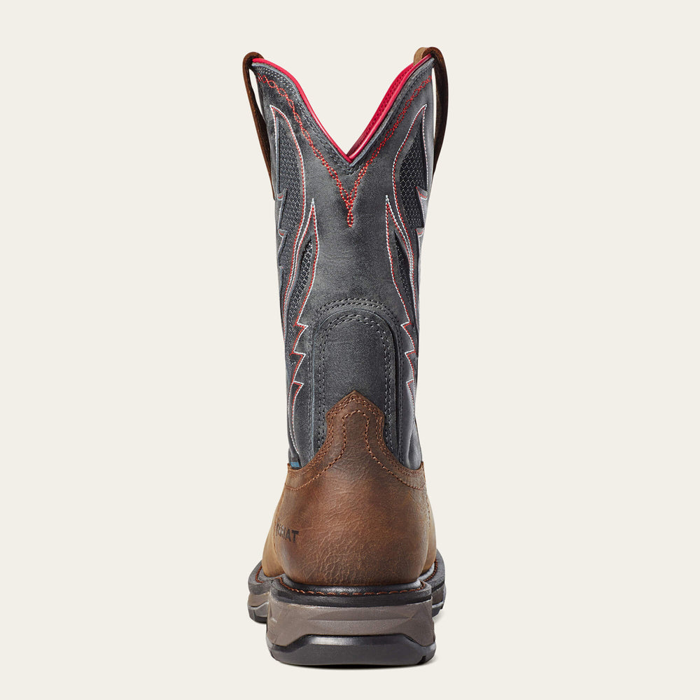 WorkHog XT VentTEK Waterproof Carbon Toe Work Boot Men - RYE BROWN