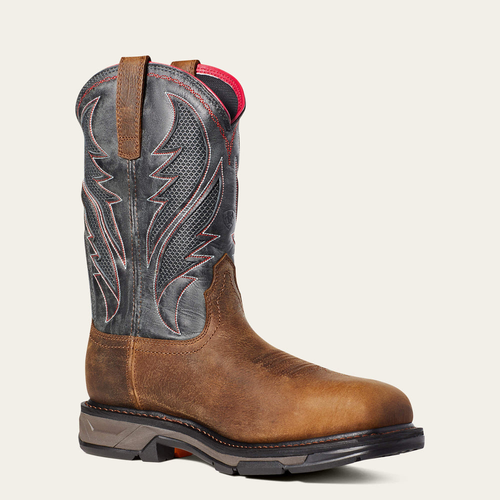 WorkHog XT VentTEK Waterproof Carbon Toe Work Boot Men - RYE BROWN