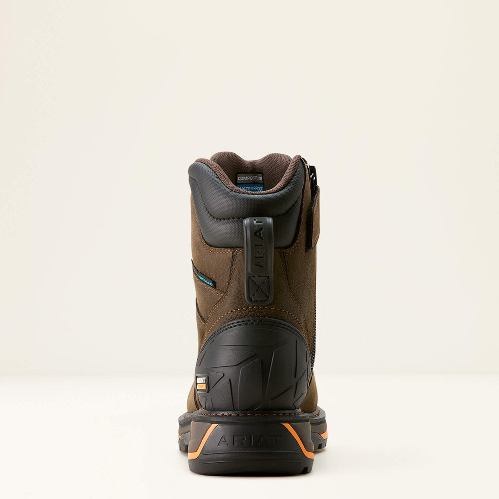 Big Rig 8" Waterproof Composite Toe Work Boot Men - IRON COFFEE