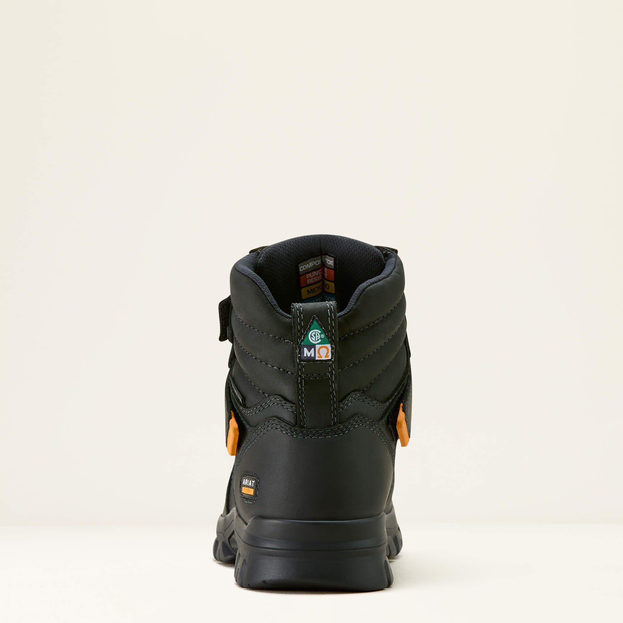 Treadfast Temper 6" CSA Waterproof Metguard Composite Toe Work Boot Men - BLACK