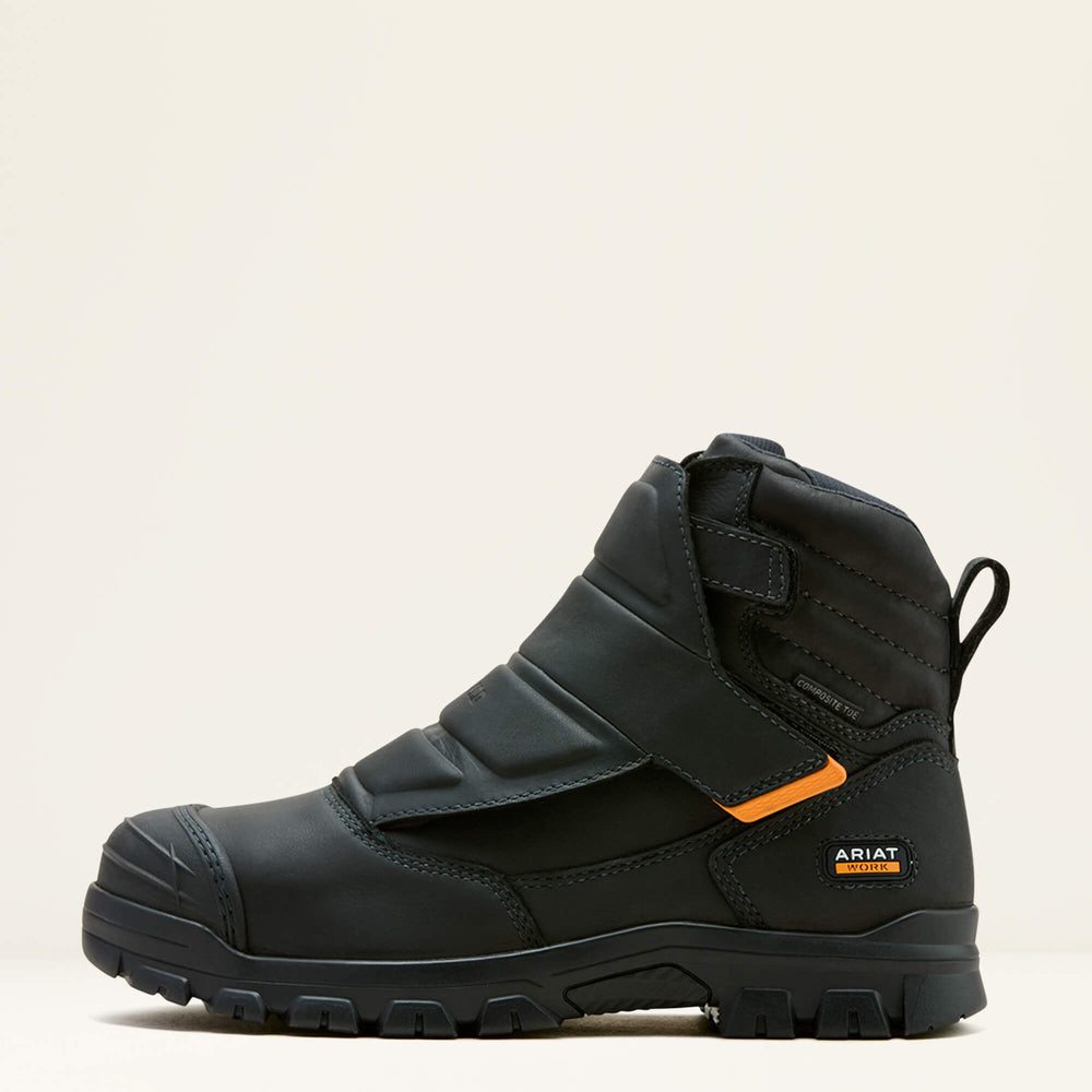 Treadfast Temper 6" CSA Waterproof Metguard Composite Toe Work Boot Men - BLACK