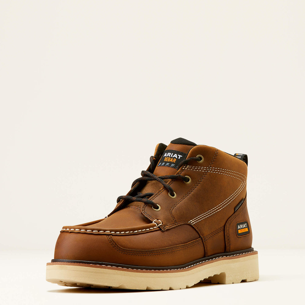 Rebar Lift Chukka Composite Toe Work Boot Men - DISTRESSED BROWN