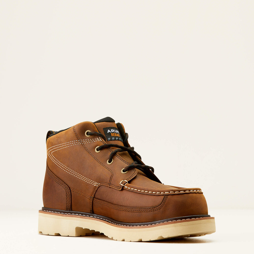 Rebar Lift Chukka Composite Toe Work Boot Men - DISTRESSED BROWN