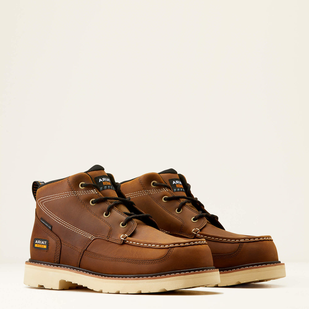 Rebar Lift Chukka Composite Toe Work Boot Men - DISTRESSED BROWN