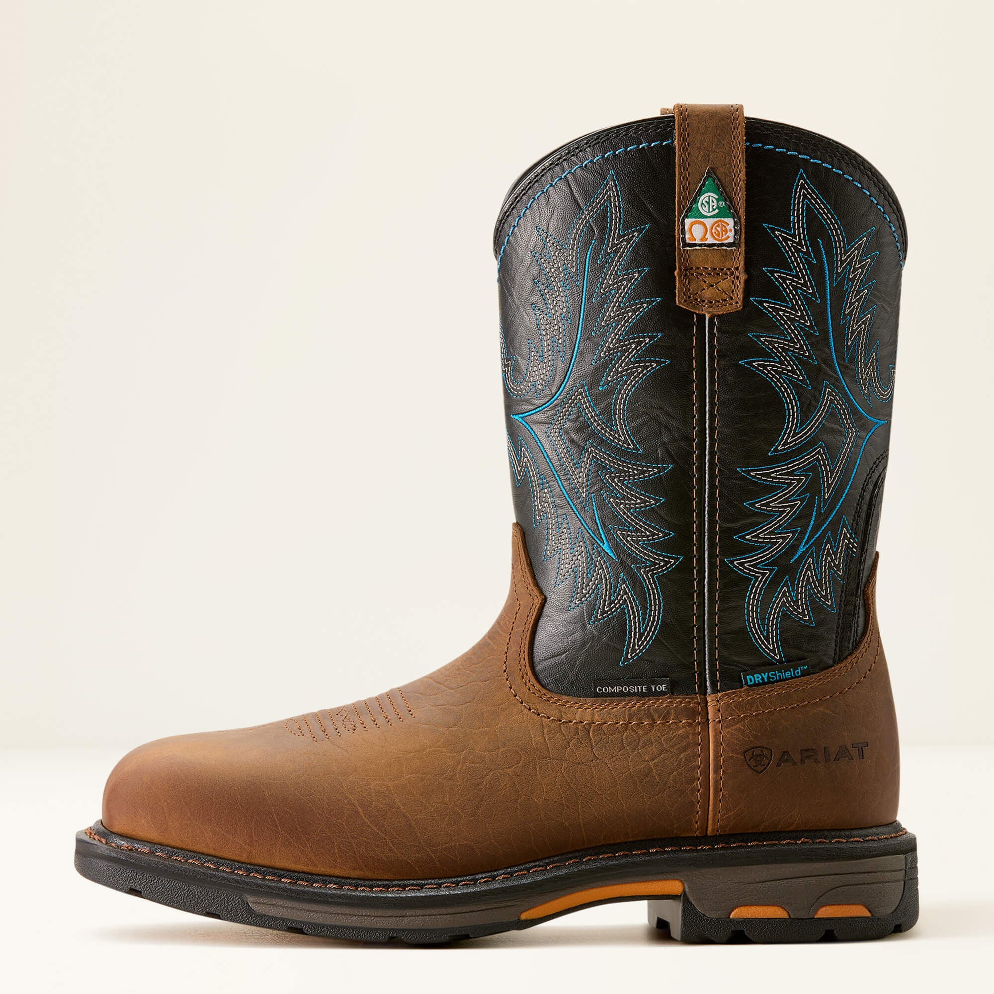 WorkHog CSA Waterproof Composite Toe Work Boot Men - TUMBLED BARK/TWILIGHT