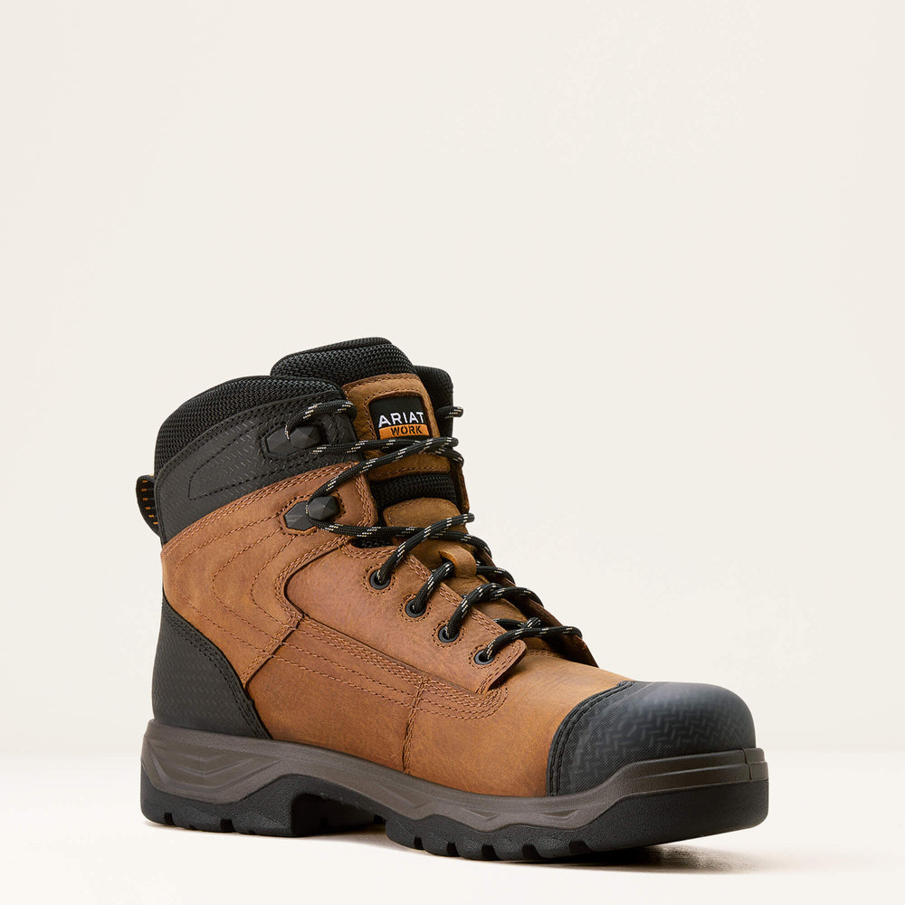 Turbo Duratread XTR 6" Waterproof Carbon Toe Work Boot Men - NATURAL BROWN