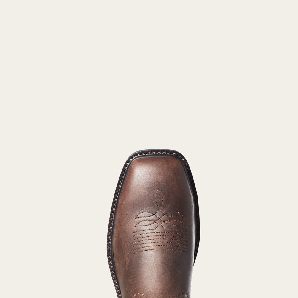 Groundwork Wide Square Toe Steel Toe Work Boot Men - BROWN