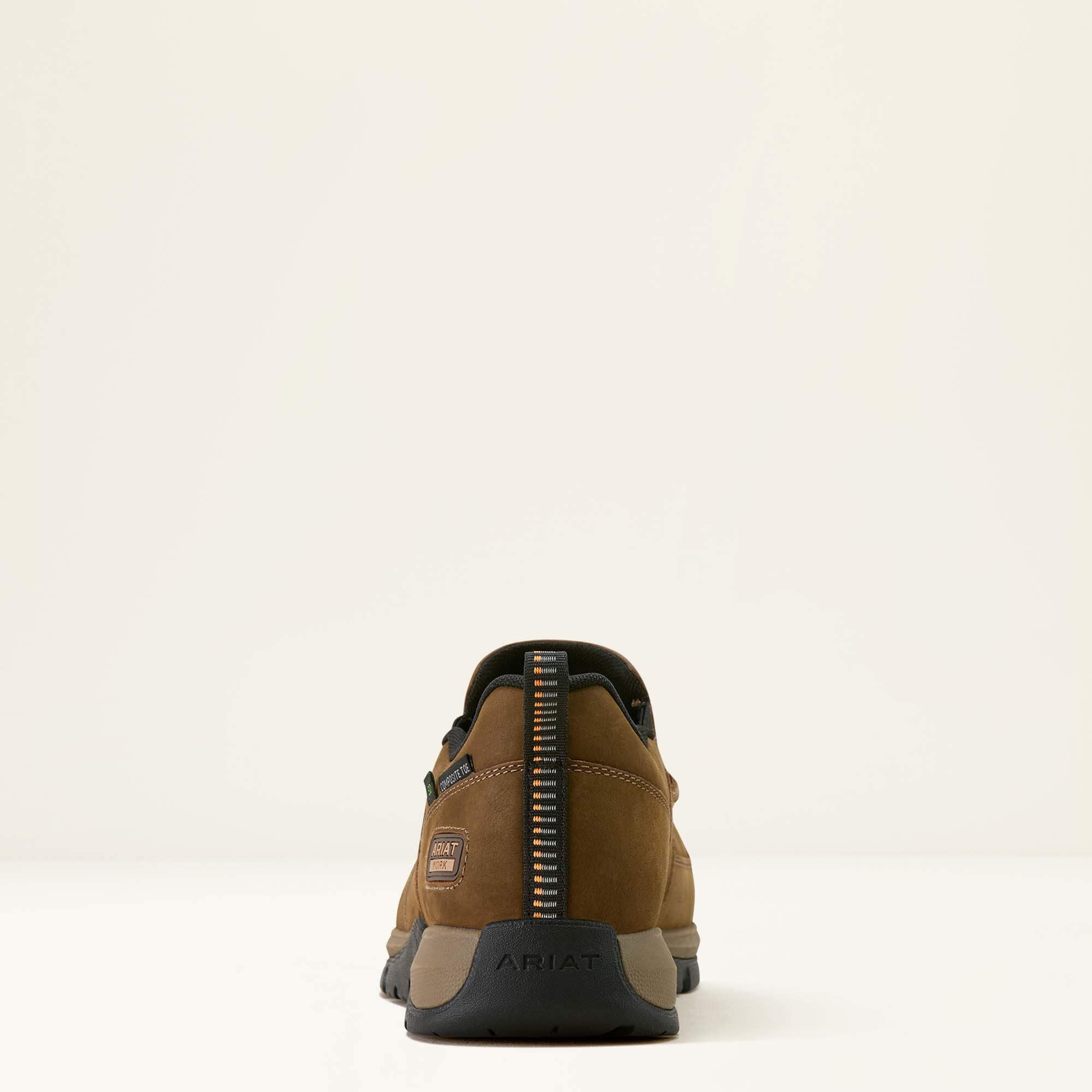Edge Slip-On Composite Toe Work Shoe Men - DARK BROWN