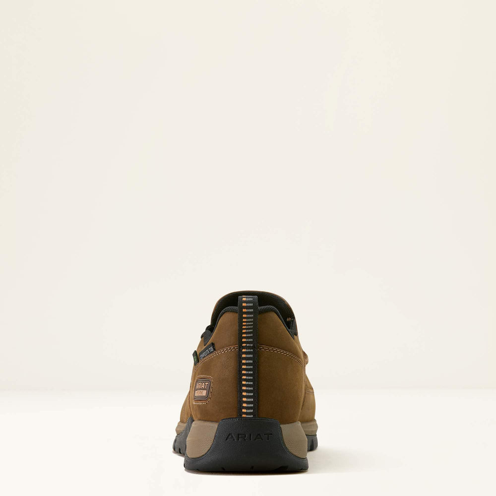 Edge Slip-On Composite Toe Work Shoe Men - DARK BROWN