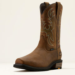 Ironside Square Toe Steel Toe Work Boot Men - RYE BROWN/TAN