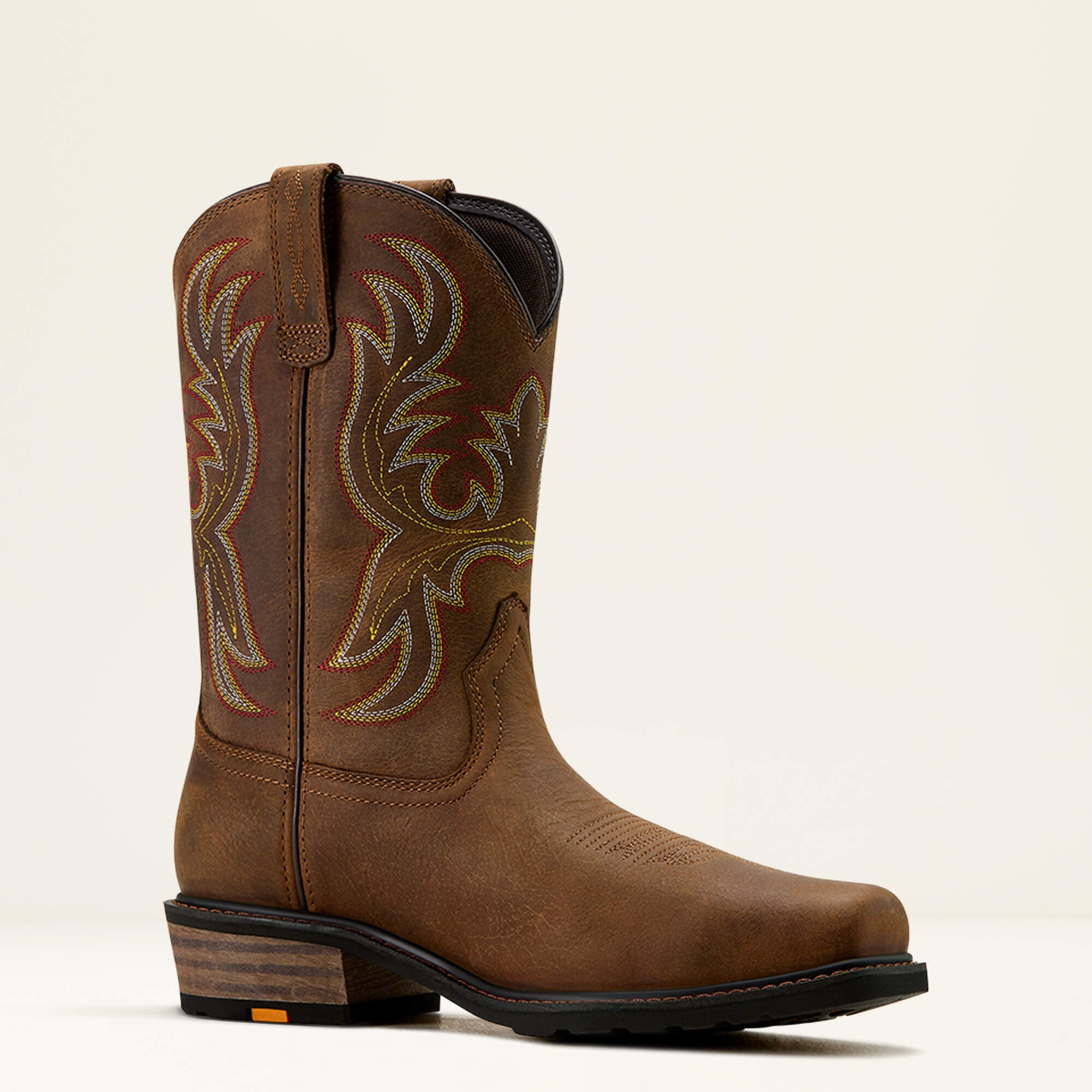 Ironside Square Toe Steel Toe Work Boot Men - RYE BROWN/TAN