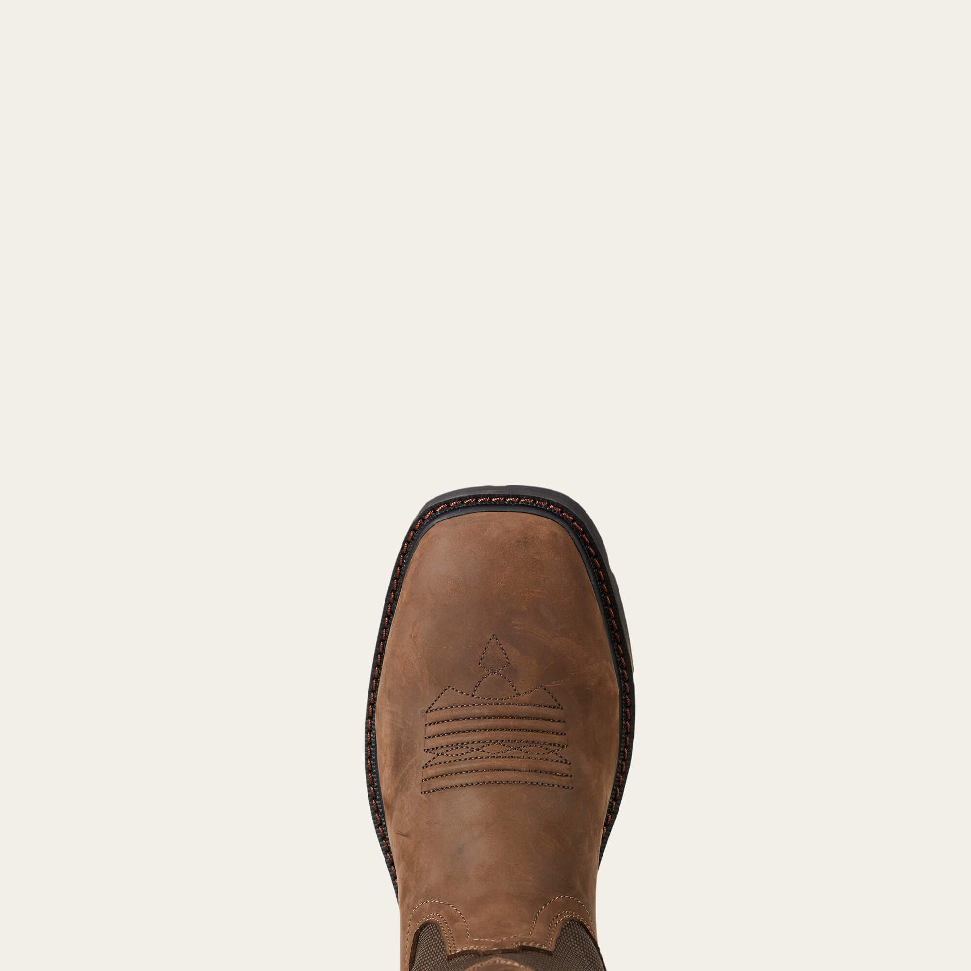 Groundbreaker Wide Square Toe Waterproof Steel Toe Work Boot Men - PALM BROWN
