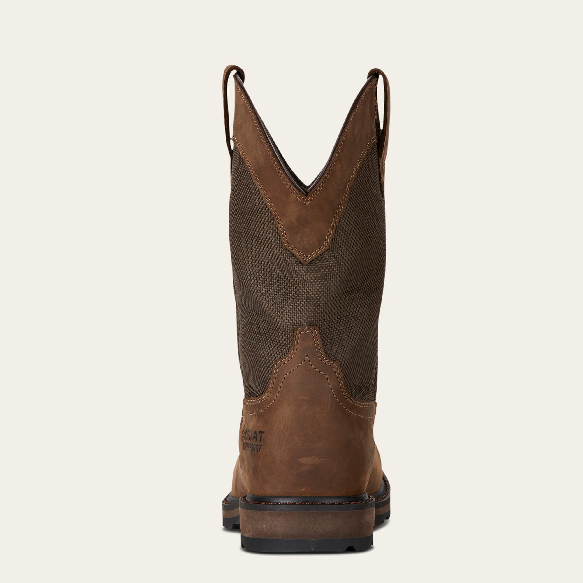 Groundbreaker Wide Square Toe Waterproof Steel Toe Work Boot Men - PALM BROWN