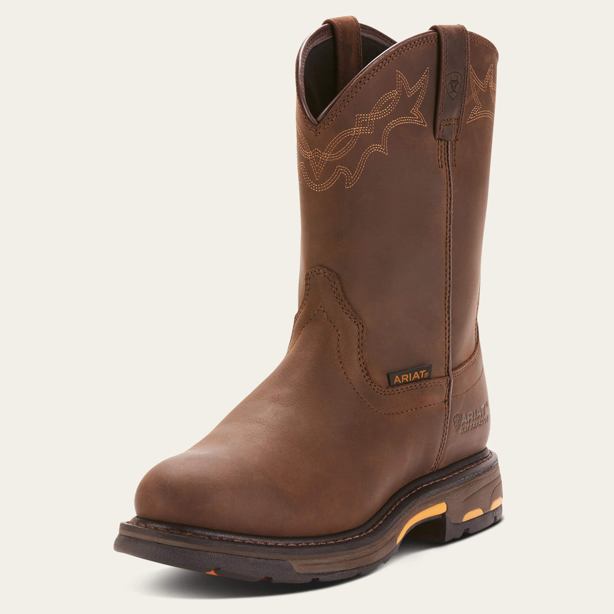 WorkHog Waterproof Work Boot Men - OILY DISTRESSED BROWN