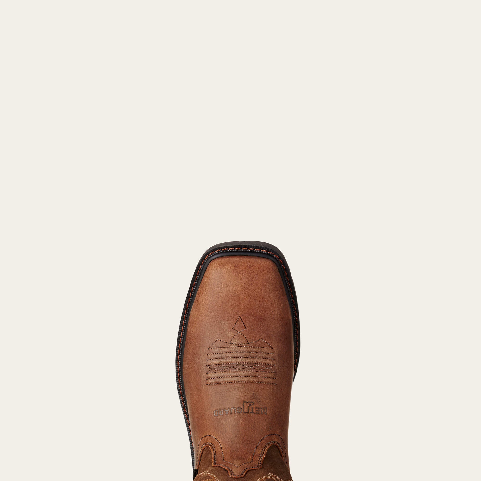 Groundbreaker Wide Square Toe MetGuard MetGuard Steel Toe Work Boot Men - BROWN