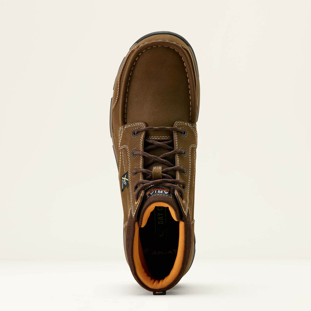 Edge Chukka 6" Metguard Composite Toe Work Boot Men - DARK BROWN