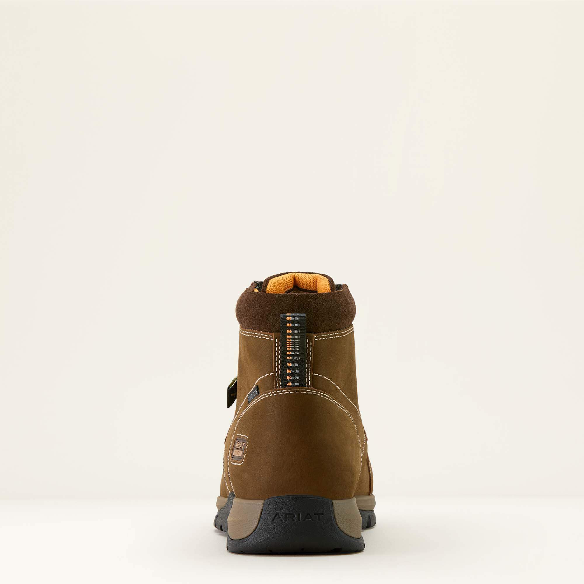 Edge Chukka 6" Metguard Composite Toe Work Boot Men - DARK BROWN