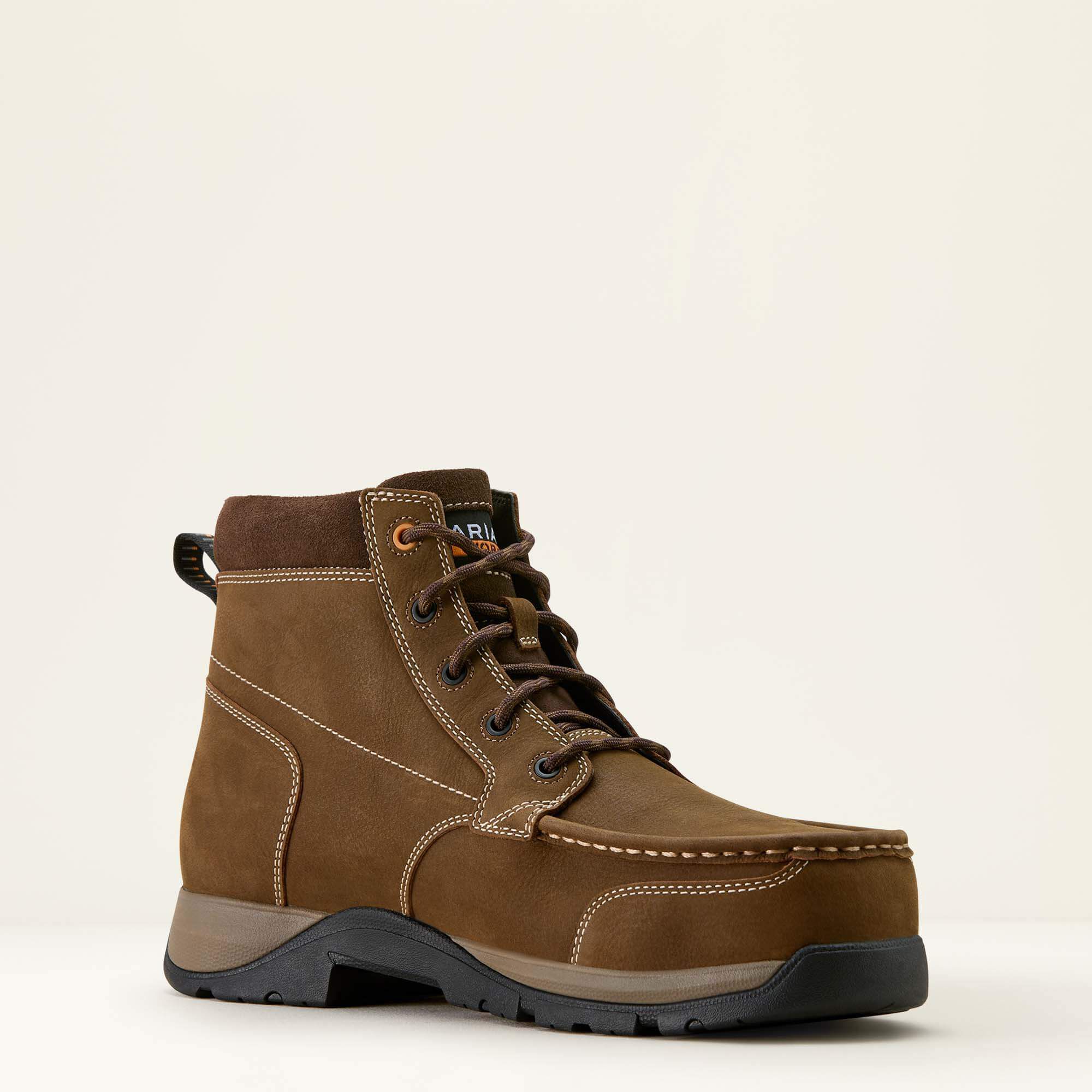Edge Chukka 6" Metguard Composite Toe Work Boot Men - DARK BROWN