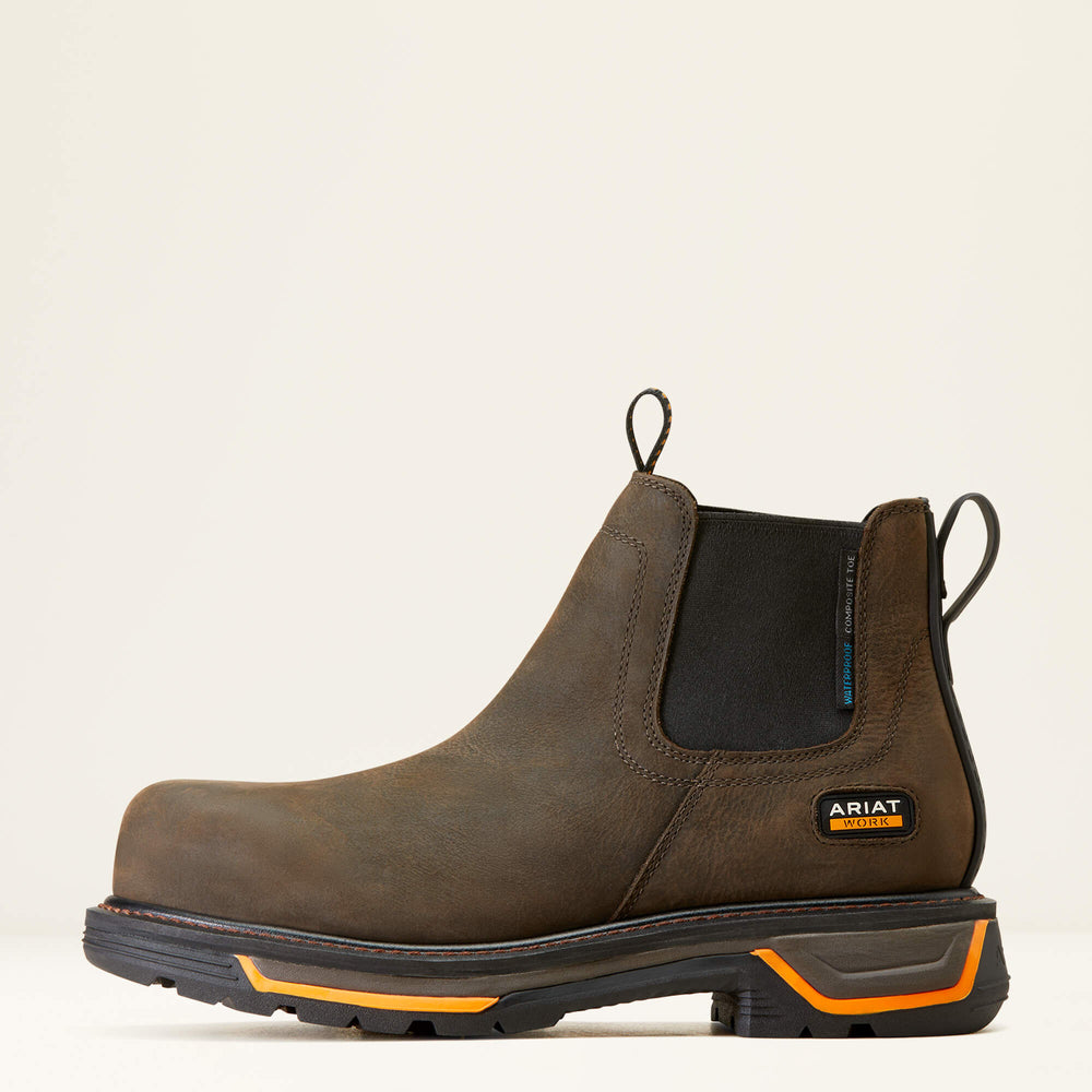 Big Rig Chelsea Waterproof Composite Toe Work Boot Men - IRON COFFEE