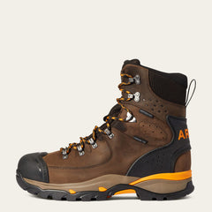 Endeavor 8" Waterproof Carbon Toe Work Boot Men - CHOCOLATE BROWN