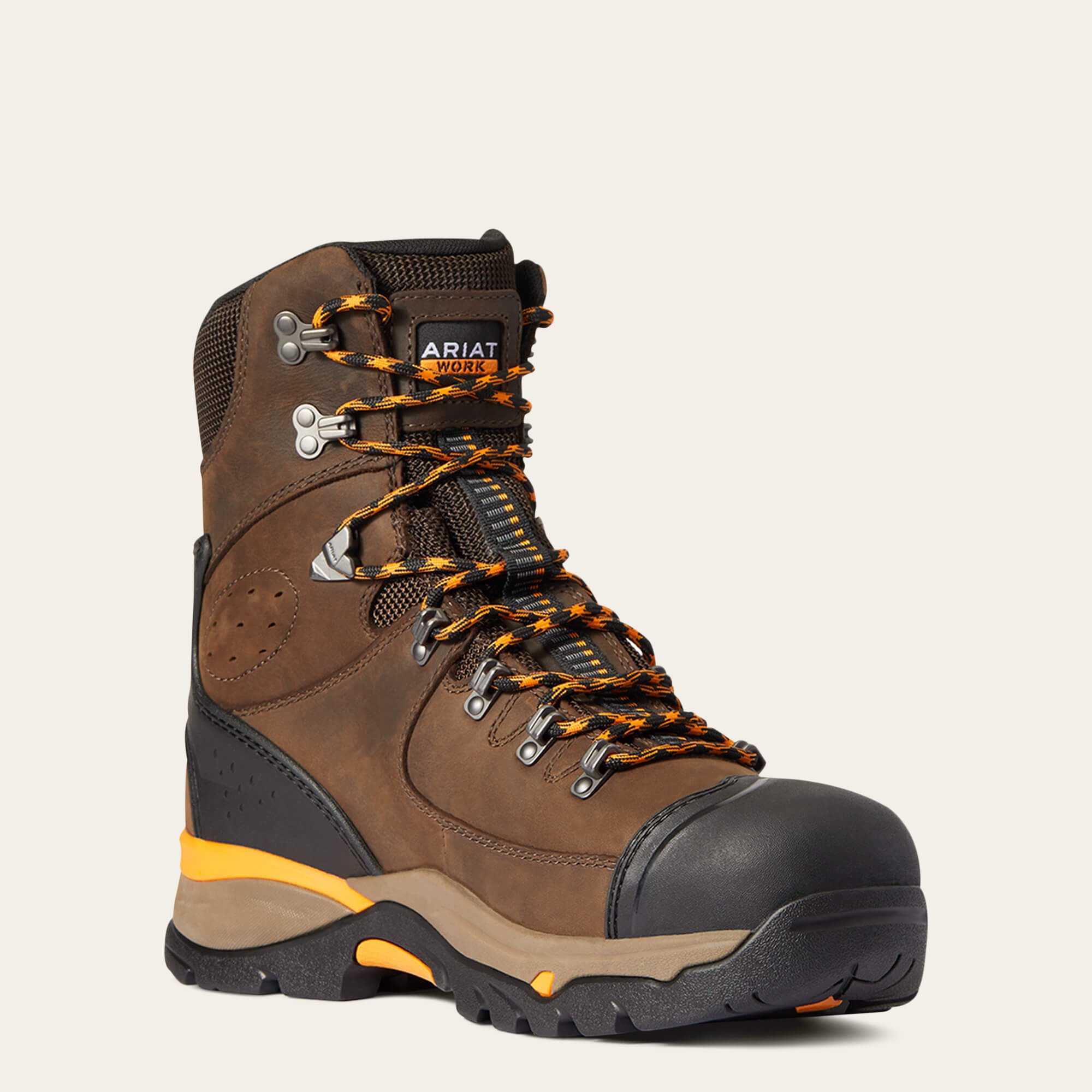 Endeavor 8" Waterproof Carbon Toe Work Boot Men - CHOCOLATE BROWN