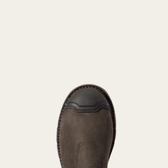 Stump Jumper Pull-On Waterproof Composite Toe Work Boot Men - IRON COFFEE