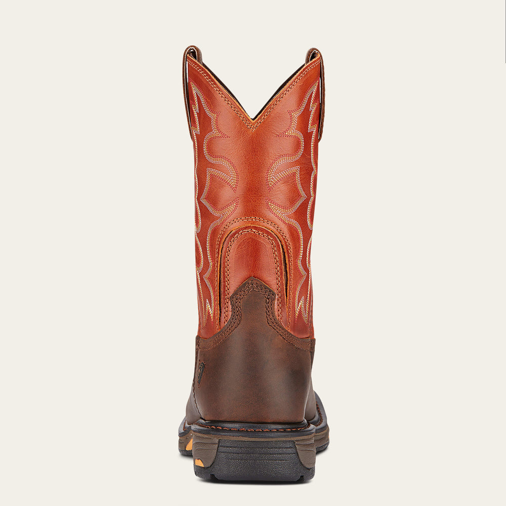 WorkHog Wide Square Toe Work Boot Men - DARK EARTH