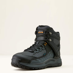 Outpace Shift 6" Waterproof Composite Toe Work Boot Men - BLACK/DARK GREY