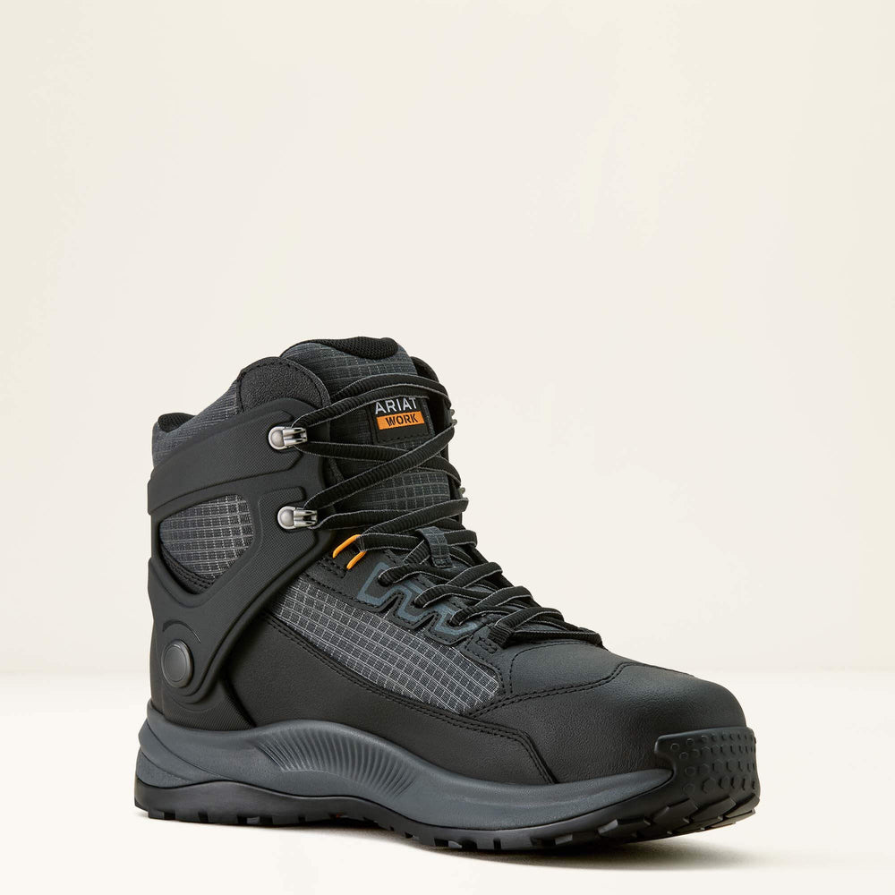 Outpace Shift 6" Waterproof Composite Toe Work Boot Men - BLACK/DARK GREY
