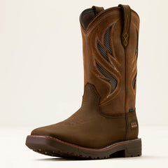 Activator VentTEK Waterproof Steel Toe Work Boot Men - DARK BROWN/WICKER