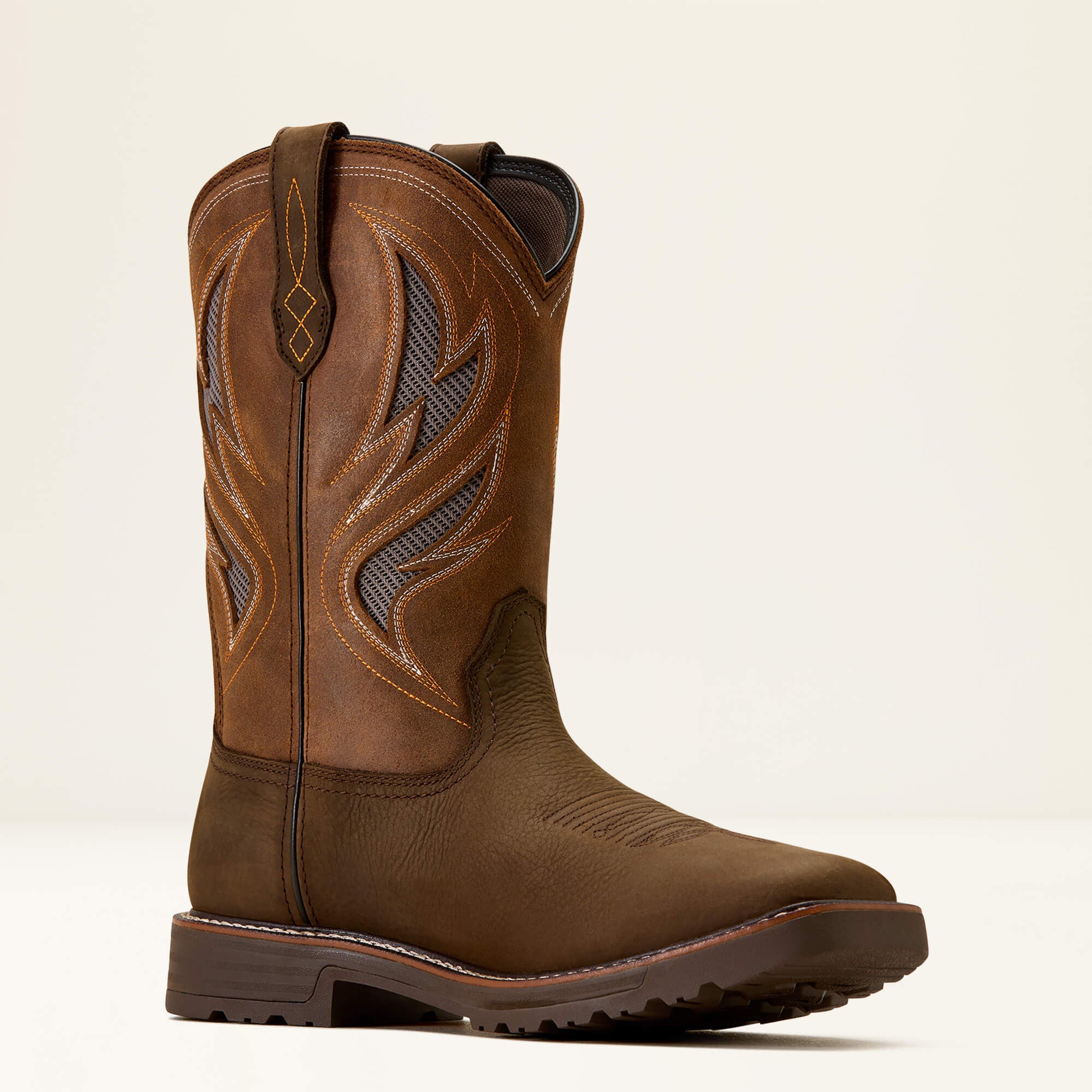 Activator VentTEK Waterproof Steel Toe Work Boot Men - DARK BROWN/WICKER