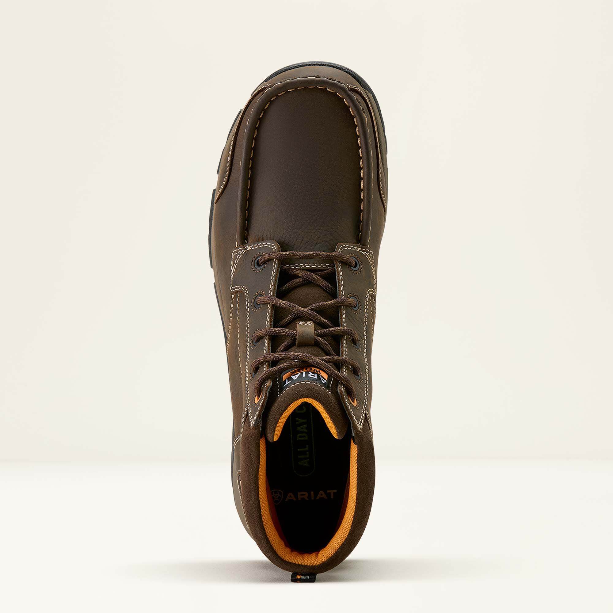 Edge Chukka 6" Waterproof Composite Toe Work Boot Men - DARK BROWN