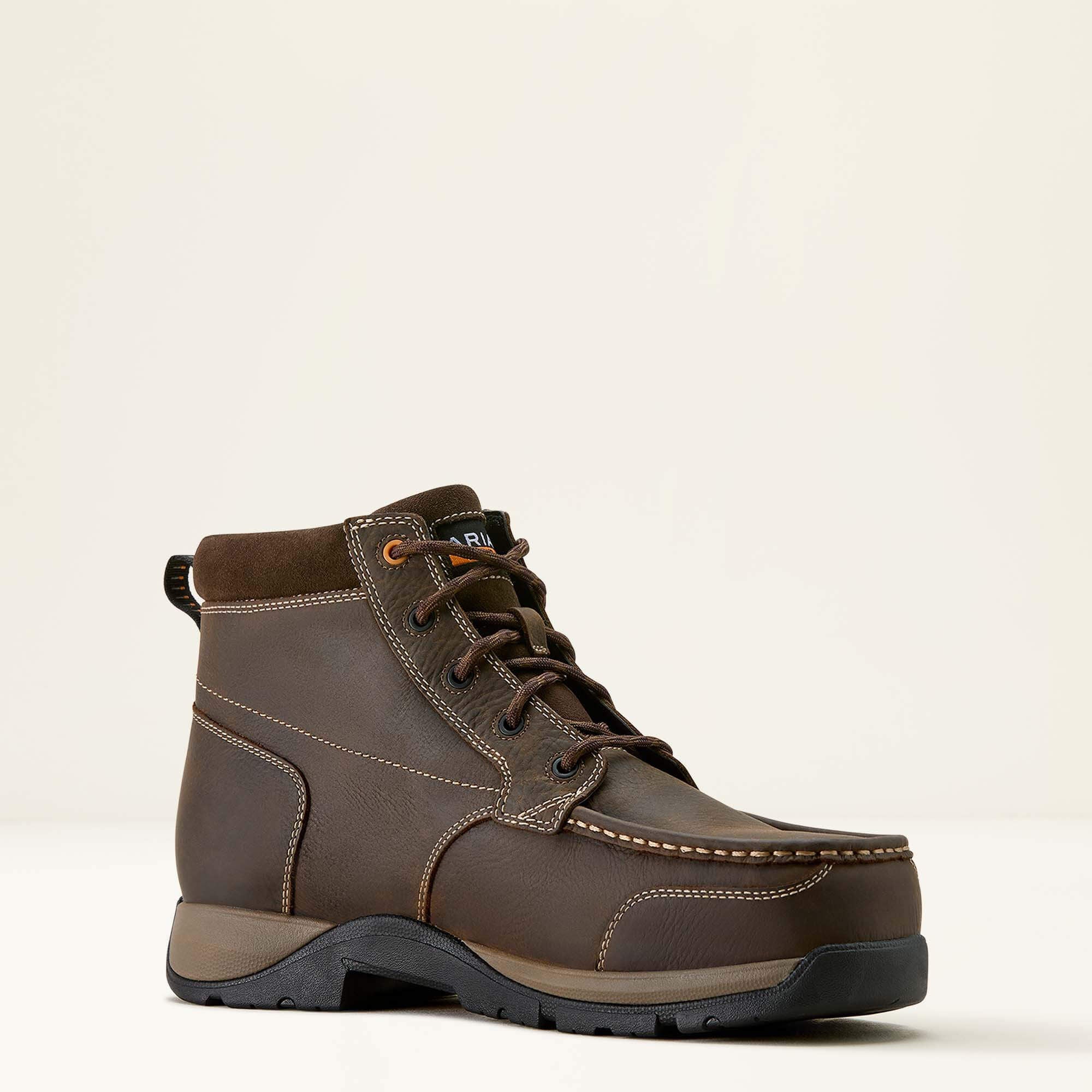 Edge Chukka 6" Waterproof Composite Toe Work Boot Men - DARK BROWN
