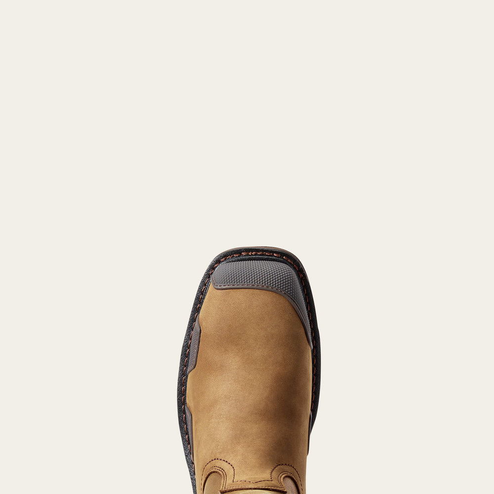 OverDrive Wide Square Toe Composite Toe Work Boot Men - ALAMO BROWN