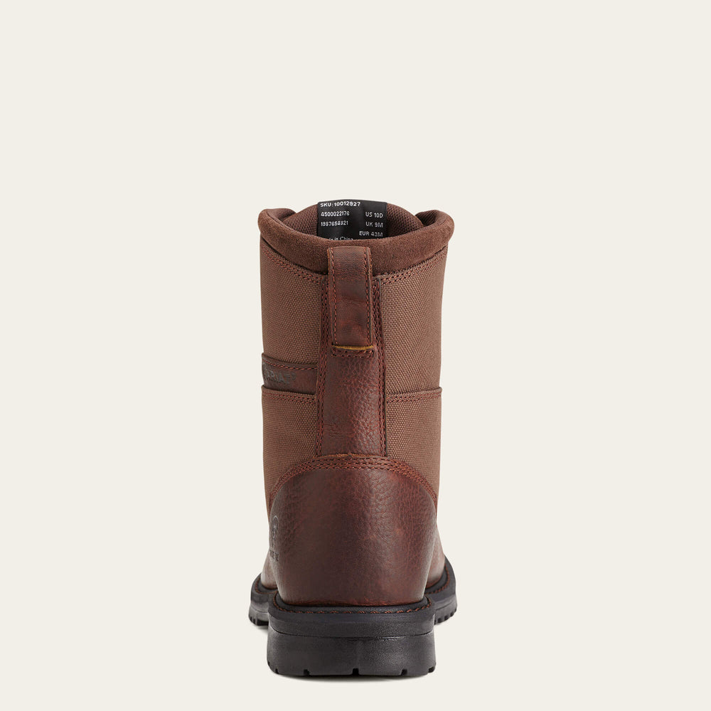 RigTek 8" Wide Square Toe Composite Toe Work Boot Men - OILED BROWN